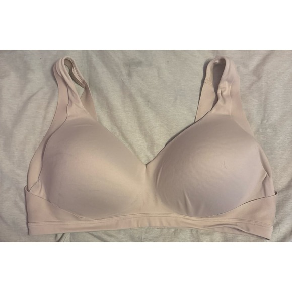 Warner's Beige No Side Effects Wireless Lightly Lined Bra, Large‎ - Picture 1 of 5